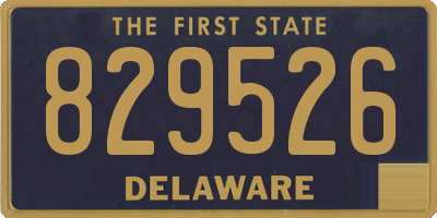 DE license plate 829526