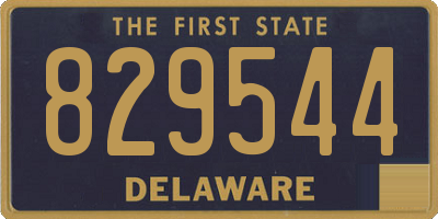 DE license plate 829544