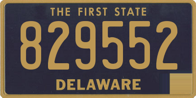 DE license plate 829552