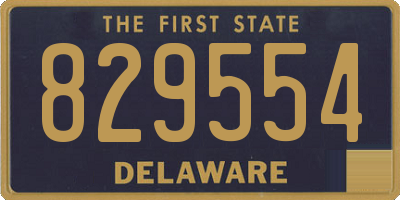 DE license plate 829554