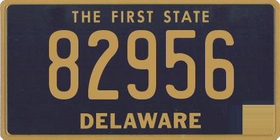 DE license plate 82956