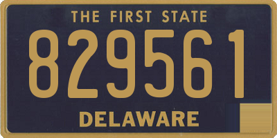 DE license plate 829561
