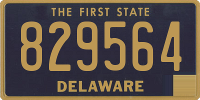 DE license plate 829564