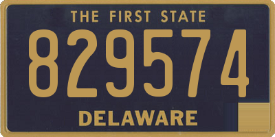 DE license plate 829574