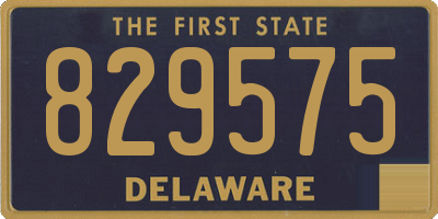 DE license plate 829575