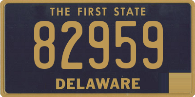 DE license plate 82959
