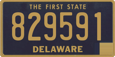 DE license plate 829591