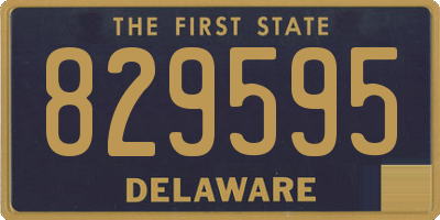 DE license plate 829595