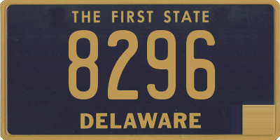 DE license plate 8296