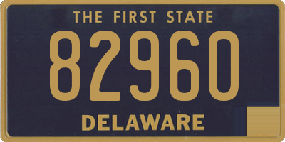DE license plate 82960