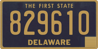 DE license plate 829610