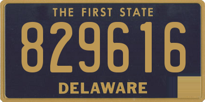 DE license plate 829616