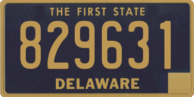 DE license plate 829631