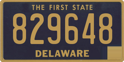 DE license plate 829648