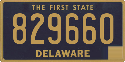 DE license plate 829660