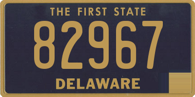 DE license plate 82967