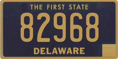 DE license plate 82968