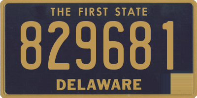 DE license plate 829681