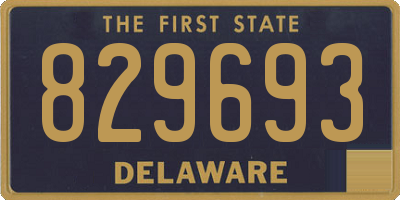 DE license plate 829693