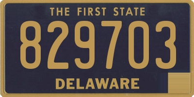 DE license plate 829703