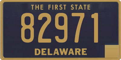 DE license plate 82971