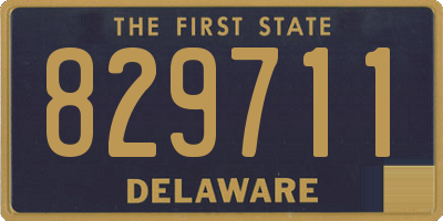 DE license plate 829711