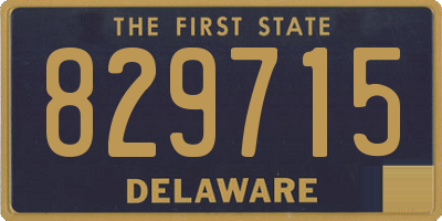 DE license plate 829715
