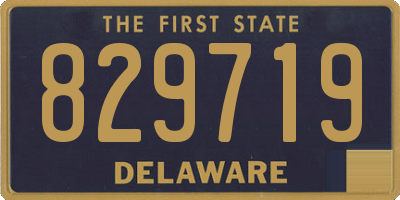 DE license plate 829719