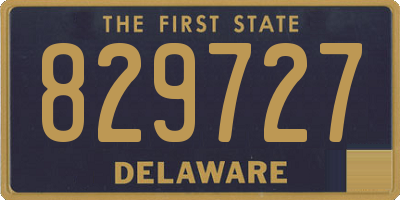 DE license plate 829727