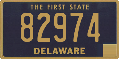 DE license plate 82974