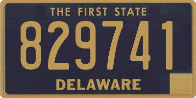 DE license plate 829741