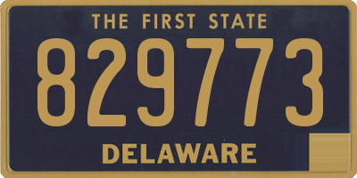 DE license plate 829773