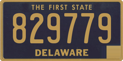 DE license plate 829779