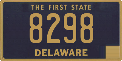 DE license plate 8298