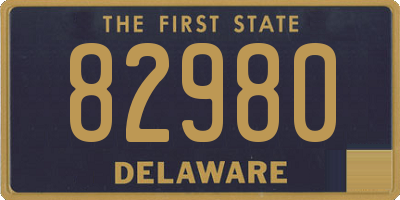 DE license plate 82980