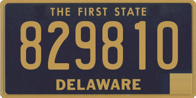 DE license plate 829810