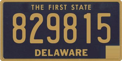 DE license plate 829815