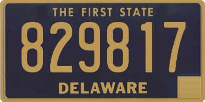 DE license plate 829817