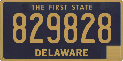 DE license plate 829828