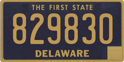 DE license plate 829830