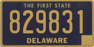 DE license plate 829831