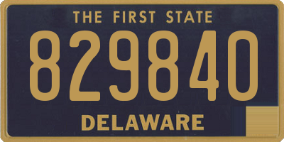 DE license plate 829840