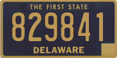DE license plate 829841