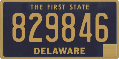 DE license plate 829846
