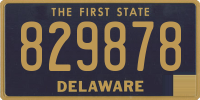 DE license plate 829878