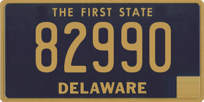 DE license plate 82990