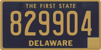 DE license plate 829904