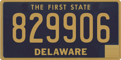 DE license plate 829906