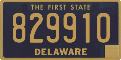 DE license plate 829910