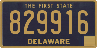 DE license plate 829916